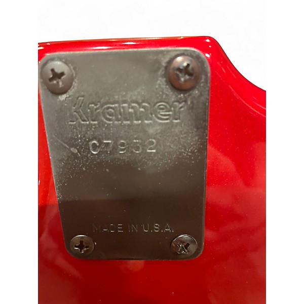 Vintage 1984 Kramer BARETTA Red Solid Body Electric Guitar