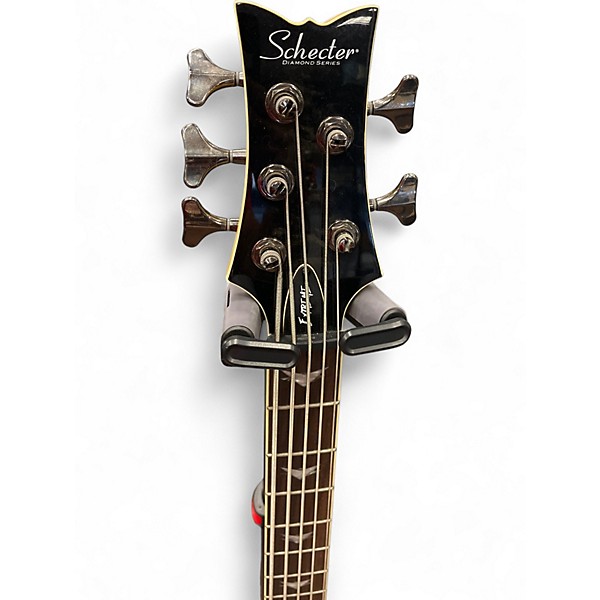 Used Schecter Guitar Research Stiletto Extreme  Satin Black Electric Bass Guitar