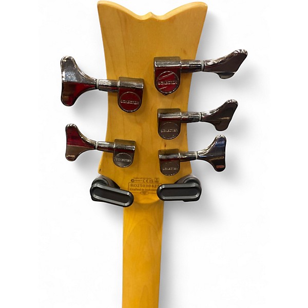 Used Schecter Guitar Research Stiletto Extreme  Satin Black Electric Bass Guitar