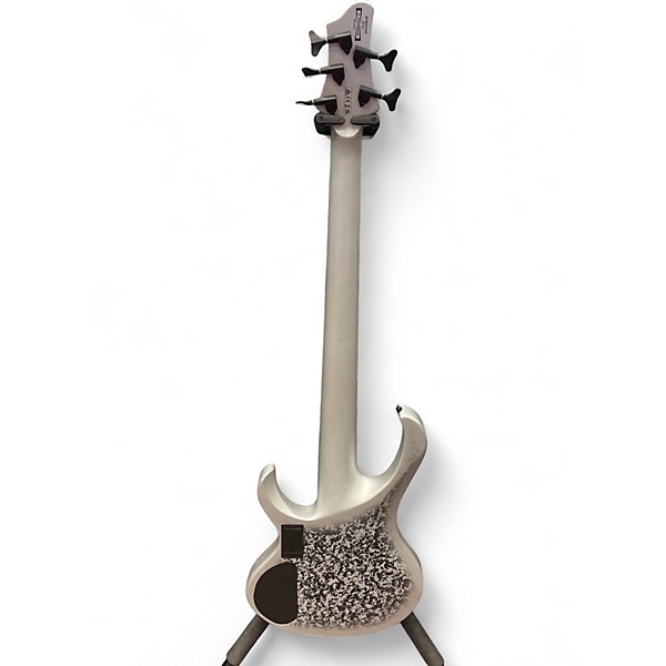 Used Ibanez BTB25TH5 Silver Blizzard Matte Electric Bass Guitar