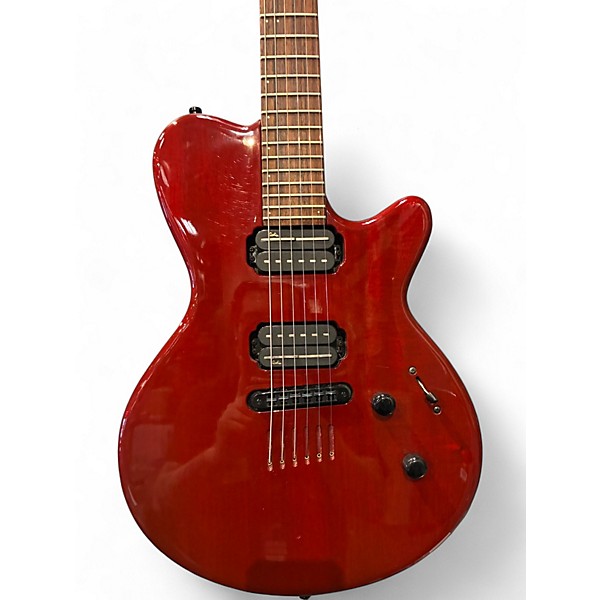 Used Godin LG HB Cherry Solid Body Electric Guitar