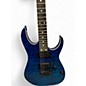 Used Ibanez GRG120QASP Trans Blue gradiation Solid Body Electric Guitar