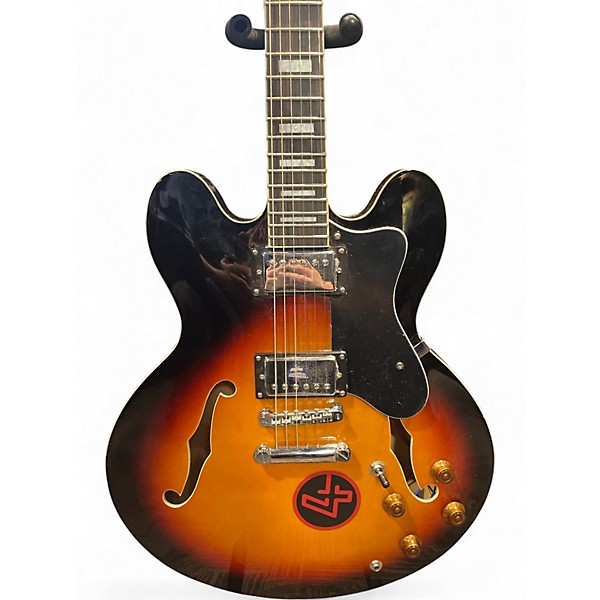 Used Bestchoiceproducts CarbAcmP2 3 Tone Sunburst Hollow Body Electric Guitar