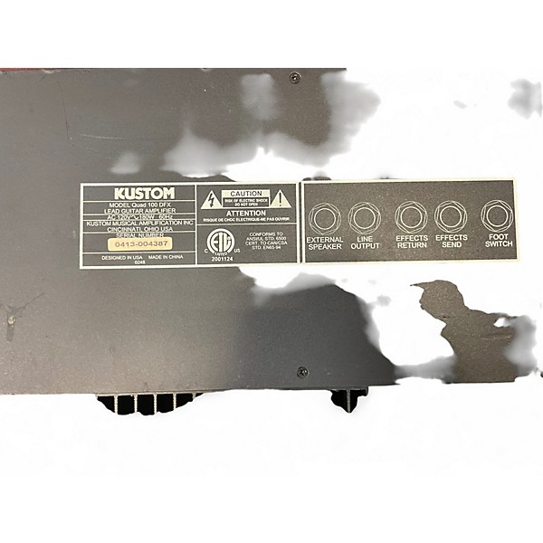 Used Kustom Quad 100DFX Guitar Combo Amp