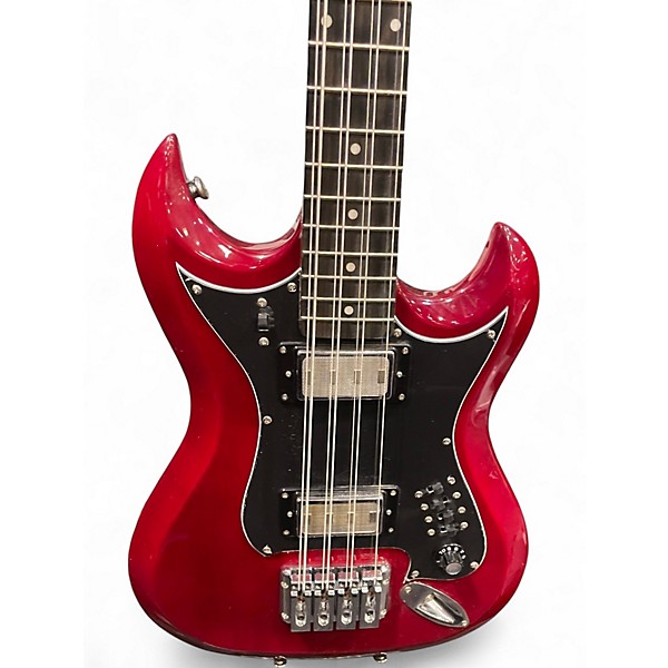Used Hagstrom H8II Retroscope Cherry Electric Bass Guitar
