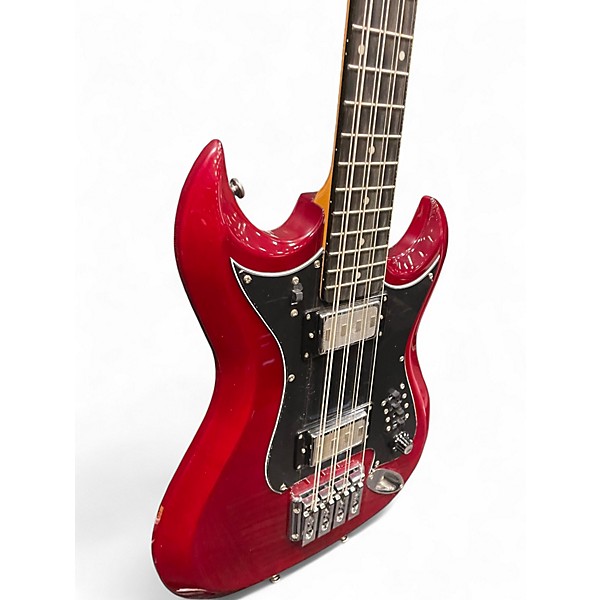 Used Hagstrom H8II Retroscope Cherry Electric Bass Guitar