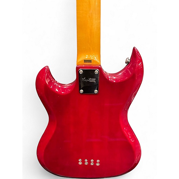 Used Hagstrom H8II Retroscope Cherry Electric Bass Guitar