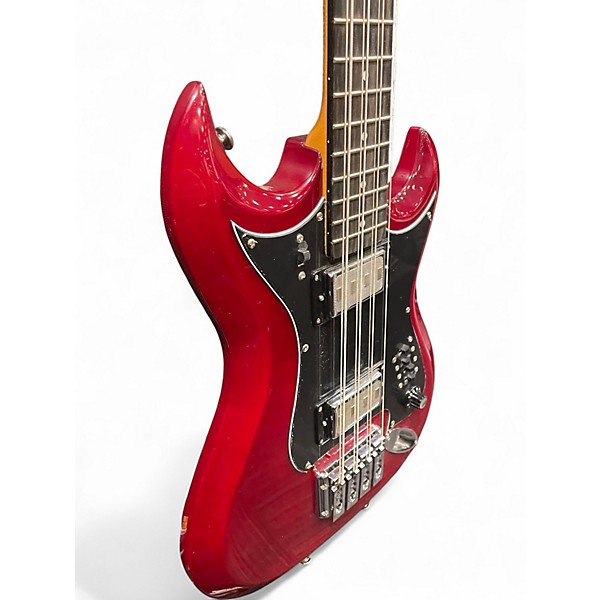 Used Hagstrom H8II Retroscope Cherry Electric Bass Guitar