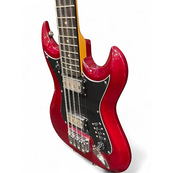 Used Hagstrom H8II Retroscope Cherry Electric Bass Guitar