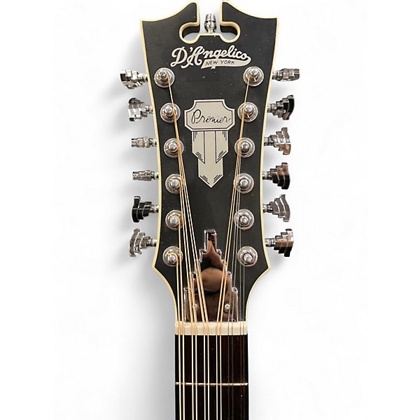 Used D'Angelico Premier Series  Natural 12 String Acoustic Electric Guitar