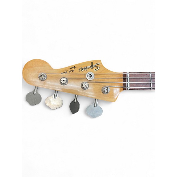 Used Squier JAZZ BASS Natural Electric Bass Guitar