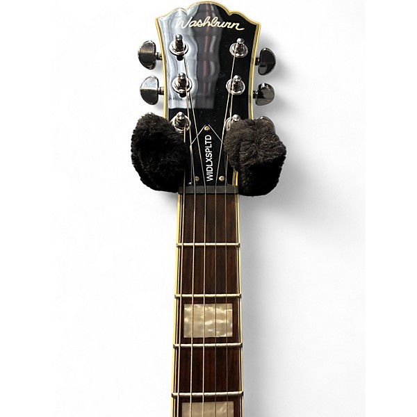Used Washburn WIDLXSPLTD Idol Series Spalted Maple Natural Solid Body Electric Guitar
