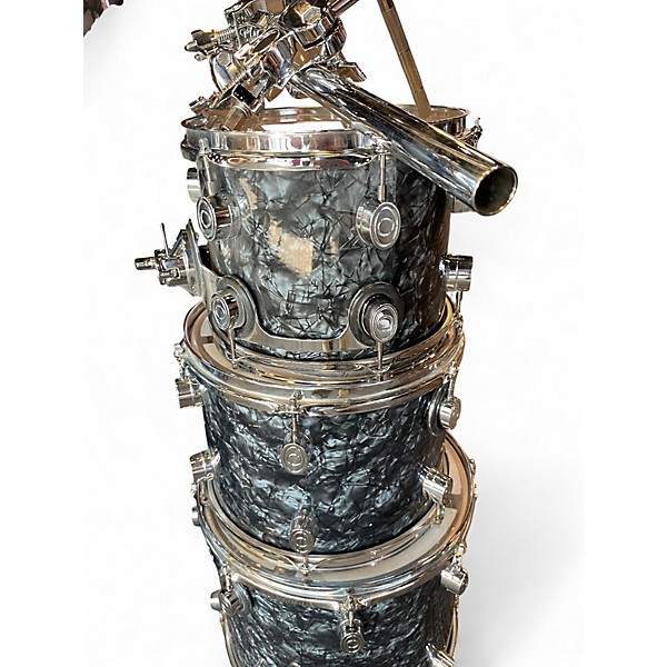 Used PDP by DW 6 Piece pacific series kit Gray Drum Kit