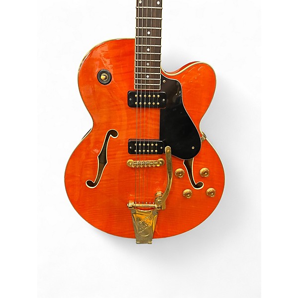Used Yamaha AES 1500B JIMMY BUFFET ORANGE Hollow Body Electric Guitar