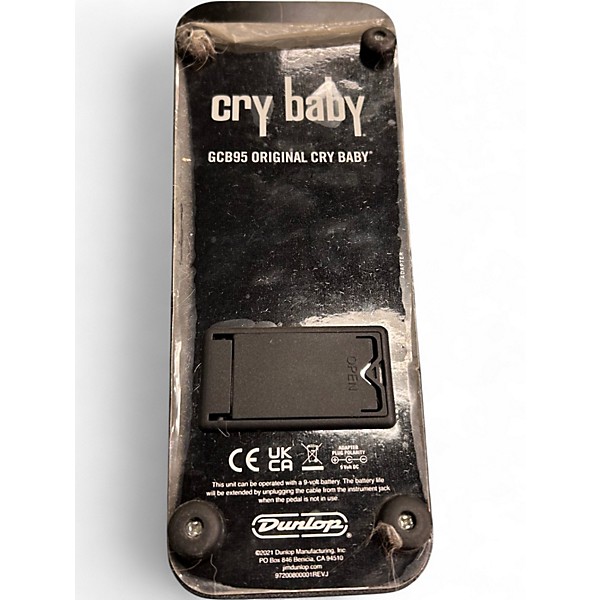 Used Dunlop GCB95 Original Crybaby Wah Effect Pedal
