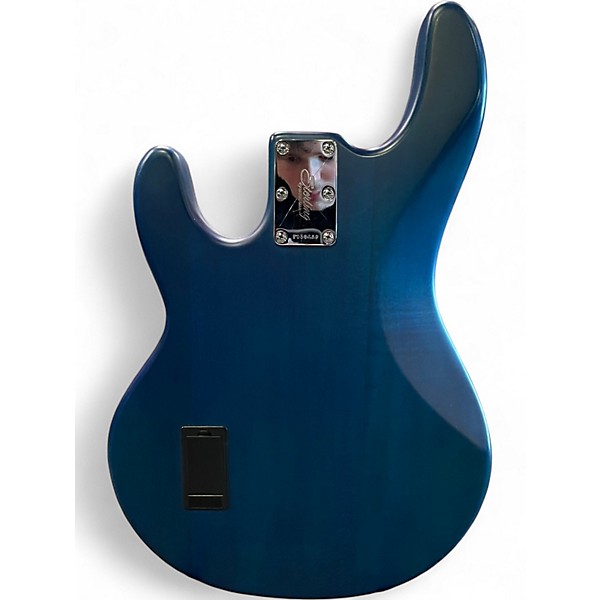 Used Sterling Audio Sub Ray4 Transparent Blue Electric Bass Guitar