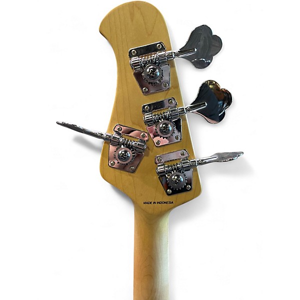 Used Sterling Audio Sub Ray4 Transparent Blue Electric Bass Guitar