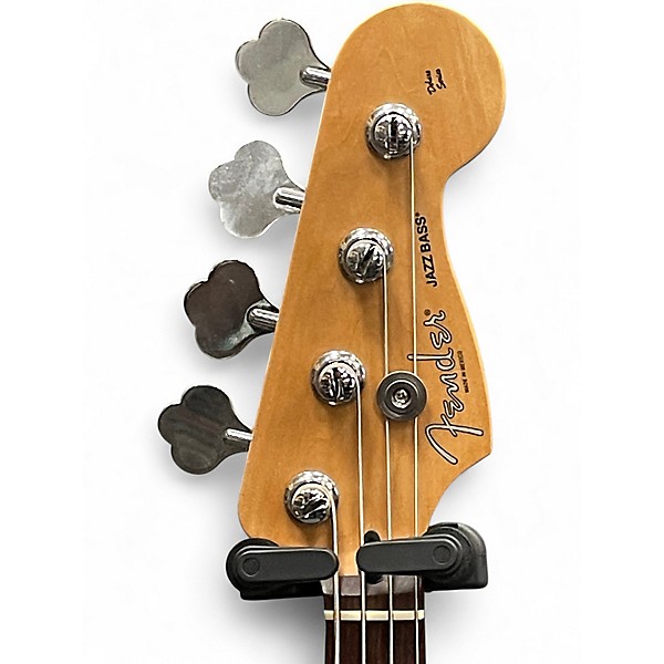 Used Fender DELUXE SERIES JAZZ BASS Candy Apple Red Electric Bass Guitar