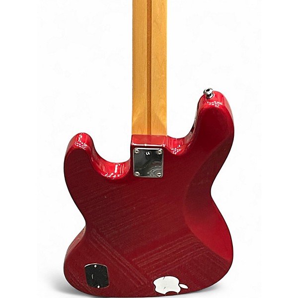 Used Fender DELUXE SERIES JAZZ BASS Candy Apple Red Electric Bass Guitar