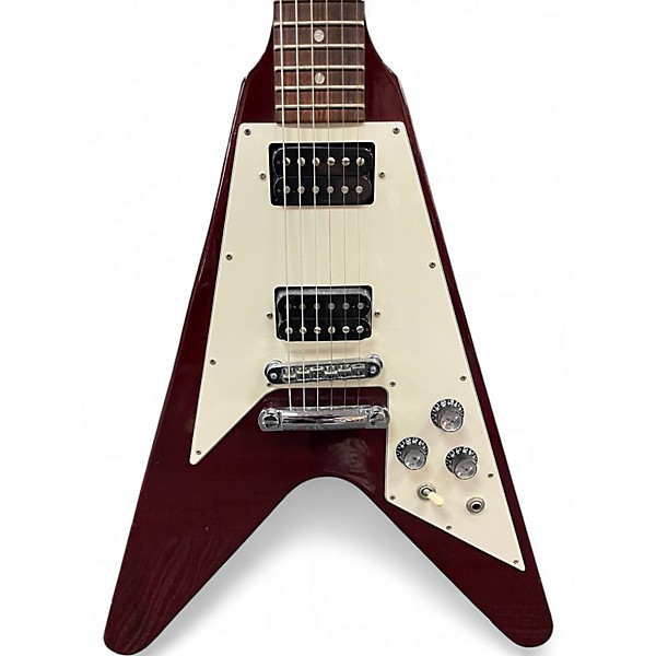 Used 2005 Gibson Flying V CHERRY Solid Body Electric Guitar