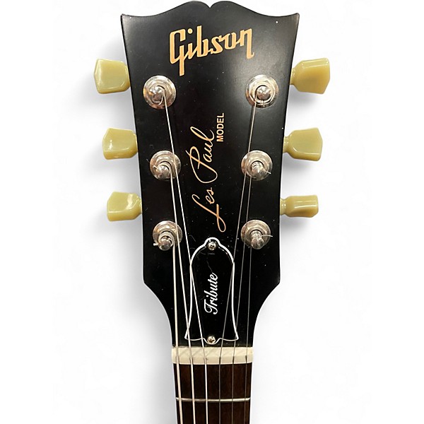 Used 2017 Gibson Les Paul Tribute Gold Top Solid Body Electric Guitar