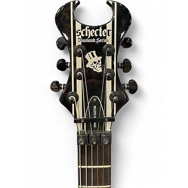 Used Schecter Guitar Research Synyster Gates Signature Standard BLACK AND WHITE Solid Body Electric Guitar