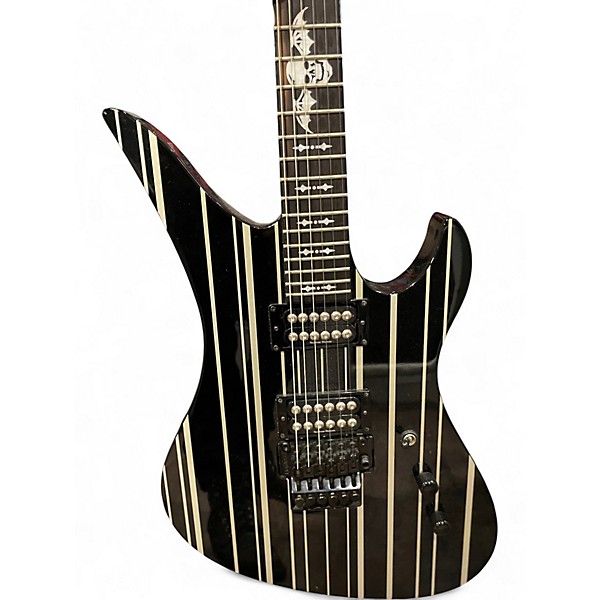 Used Schecter Guitar Research Synyster Gates Signature Standard BLACK AND WHITE Solid Body Electric Guitar