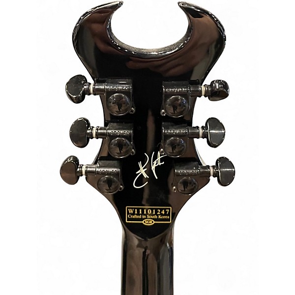 Used Schecter Guitar Research Synyster Gates Signature Standard BLACK AND WHITE Solid Body Electric Guitar