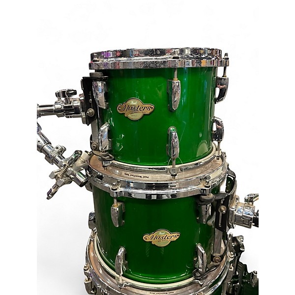 Used Pearl 5 Piece Masters MCX Series Green Drum Kit