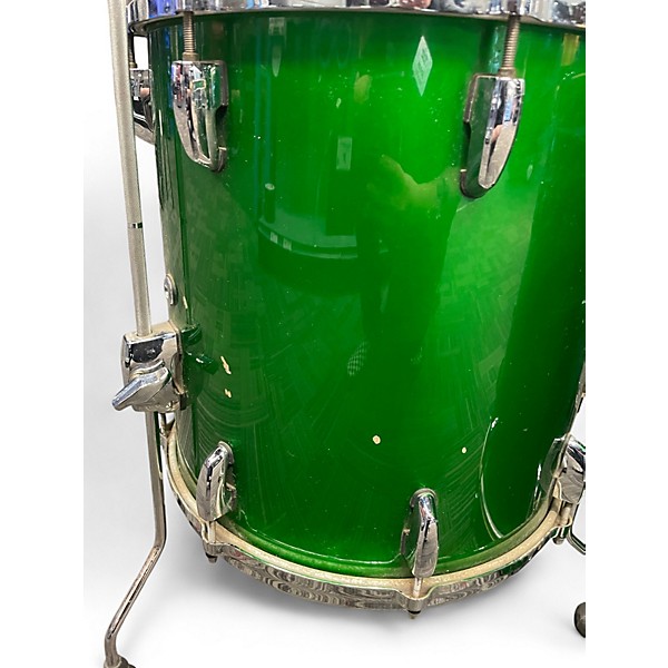 Used Pearl 5 Piece Masters MCX Series Green Drum Kit