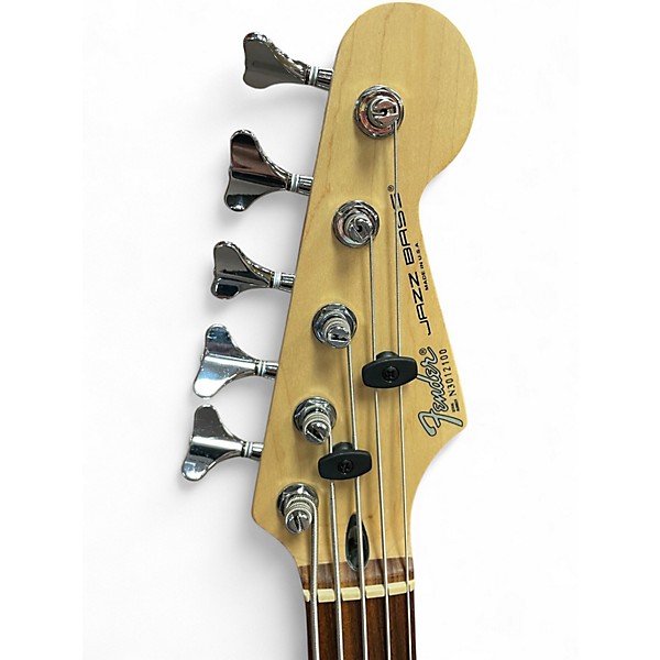 Used Fender jazz bass plus v Black Electric Bass Guitar