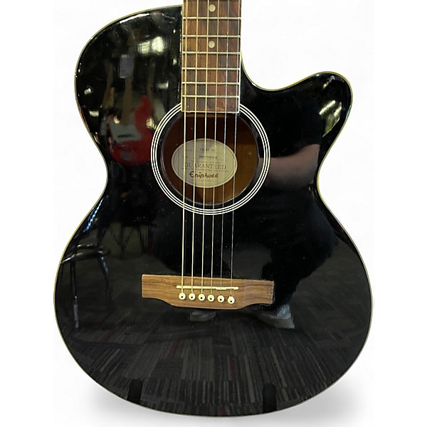 Used Epiphone PR-4E Ebony Acoustic Electric Guitar