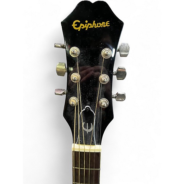 Used Epiphone PR-4E Ebony Acoustic Electric Guitar