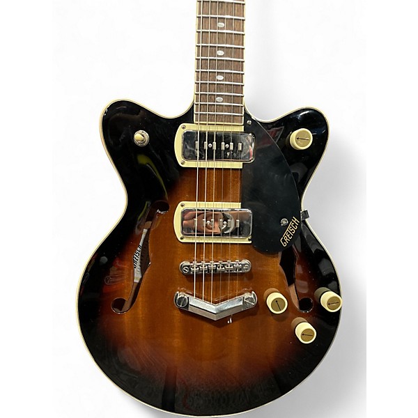 Used 2022 Gretsch Guitars G2655-P90 Brown Sunburst Hollow Body Electric Guitar