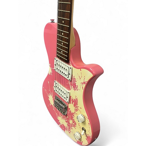 Used First Act Me553 Pink Solid Body Electric Guitar