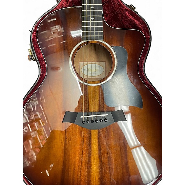 Used Taylor 224CEKDLX Burst Acoustic Electric Guitar