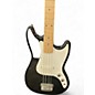 Used Squier Bronco Black Electric Bass Guitar