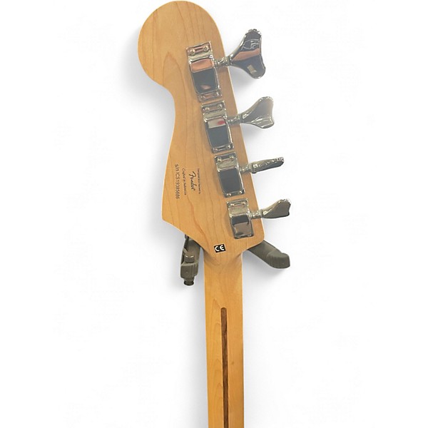 Used Squier Bronco Black Electric Bass Guitar