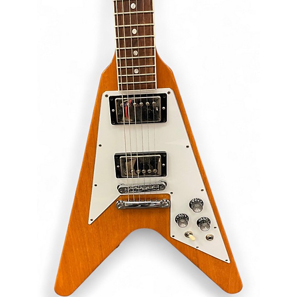 Used Gibson '70s Flying V Korina Natural Solid Body Electric Guitar