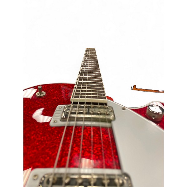 Used 2020 Gretsch Guitars G6129T Players Edition Red Sparkle Solid Body Electric Guitar