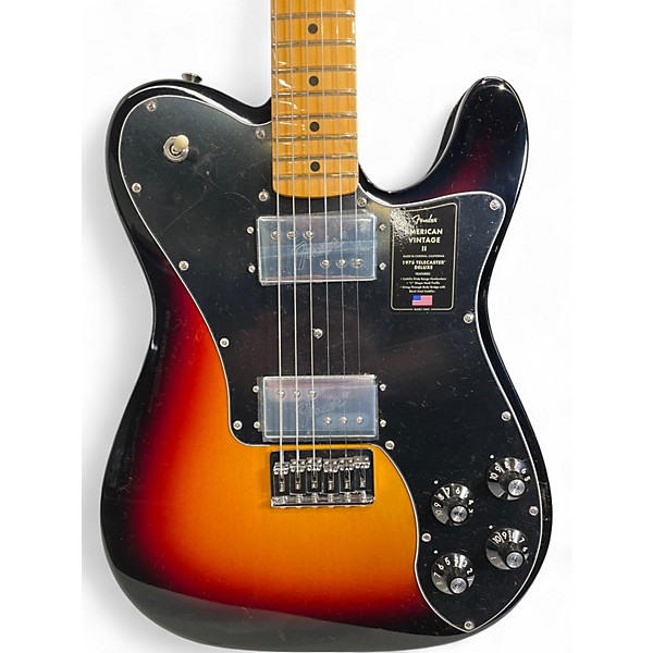 Used Fender AMERICAN VINTAGE II 1975 TELE DELUXE 3 Color Sunburst Solid Body Electric Guitar