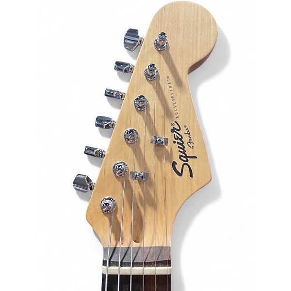 Used Squier Bullet Stratocaster HSS Black Solid Body Electric Guitar