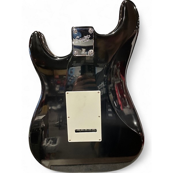 Used Squier Bullet Stratocaster HSS Black Solid Body Electric Guitar