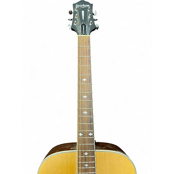Used Epiphone DR500M Masterbuilt Natural Acoustic Guitar