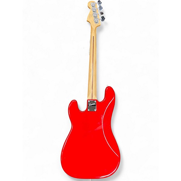 Used Squier Affinity Precision Bass Red Electric Bass Guitar