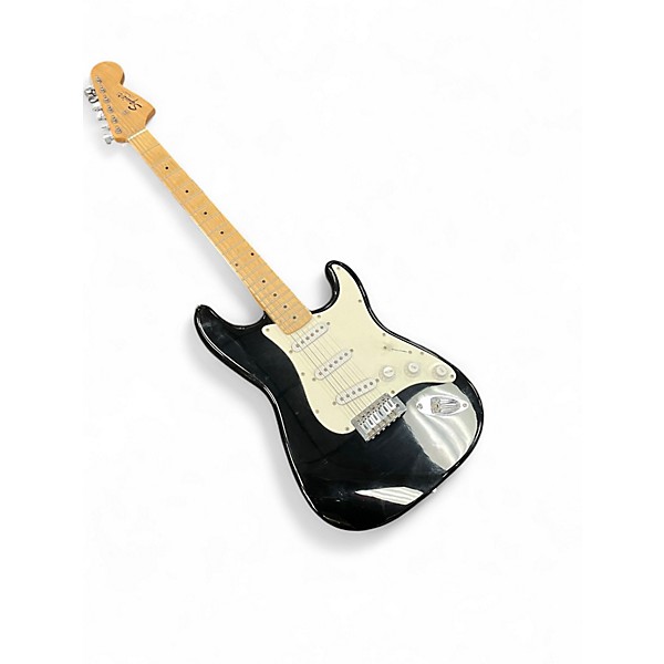 Used Squier Standard Stratocaster Black Solid Body Electric Guitar