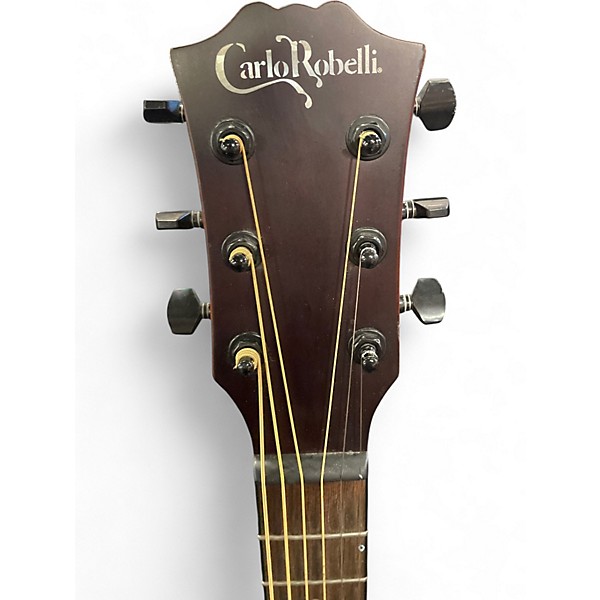 Used Carlo Robelli crp304mlx Natural Acoustic Guitar