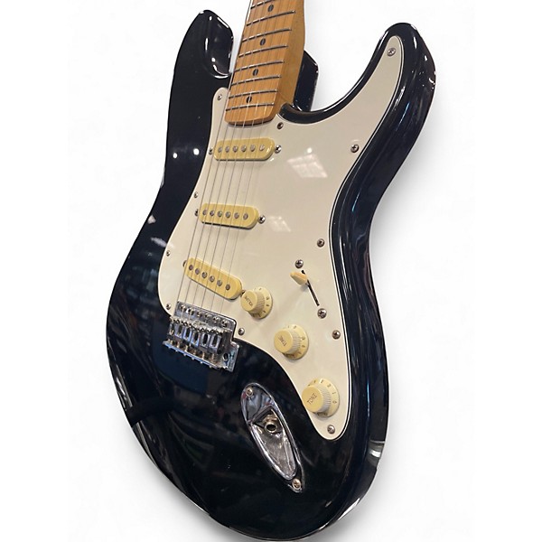Used Fender STRATOCASTER Black Solid Body Electric Guitar