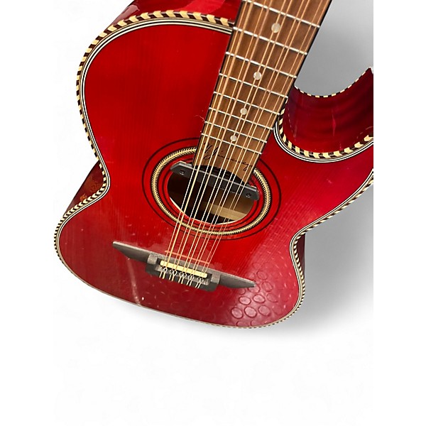 Used H. Jimenez LBQ4E Trans Red Latin Stringed Instrument