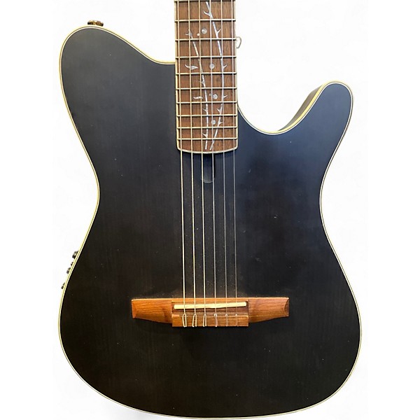Used Ibanez tod10n-tkf Black Classical Acoustic Electric Guitar